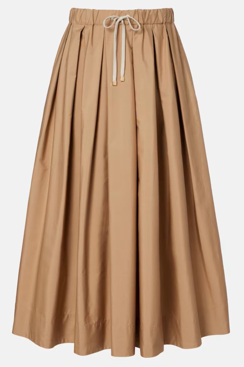 MAX MARA NEDERDEL LANG CAMEL