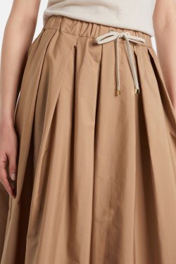 MAX MARA NEDERDEL LANG CAMEL