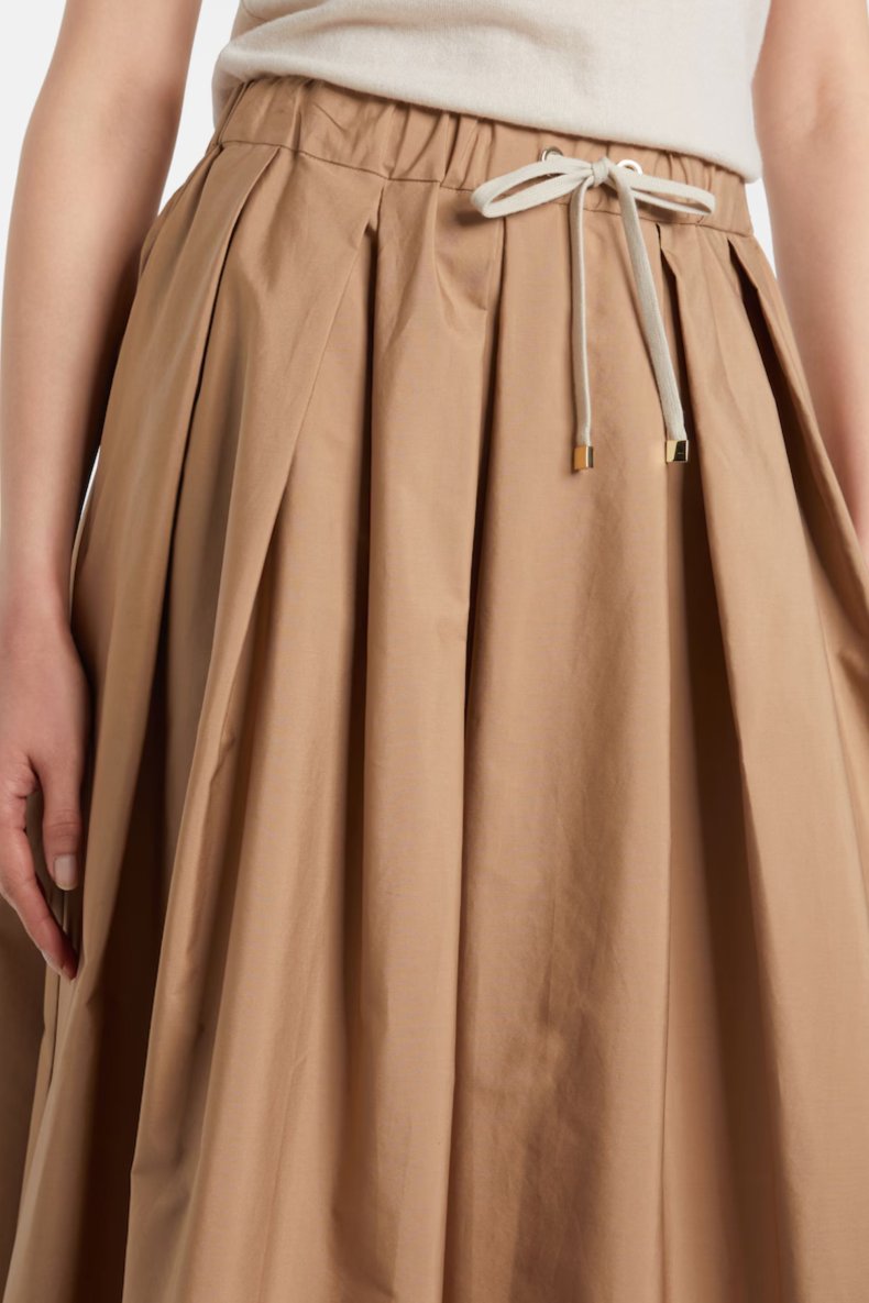MAX MARA NEDERDEL LANG CAMEL