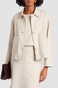 MAX MARA KORT JAKKE CREME