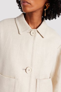 MAX MARA KORT JAKKE CREME