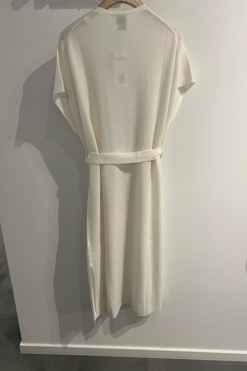 ALLUDE LANG CASHMERE JAKKE U. �RMER CREME