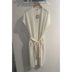 ALLUDE LANG CASHMERE JAKKE U. �RMER CREME