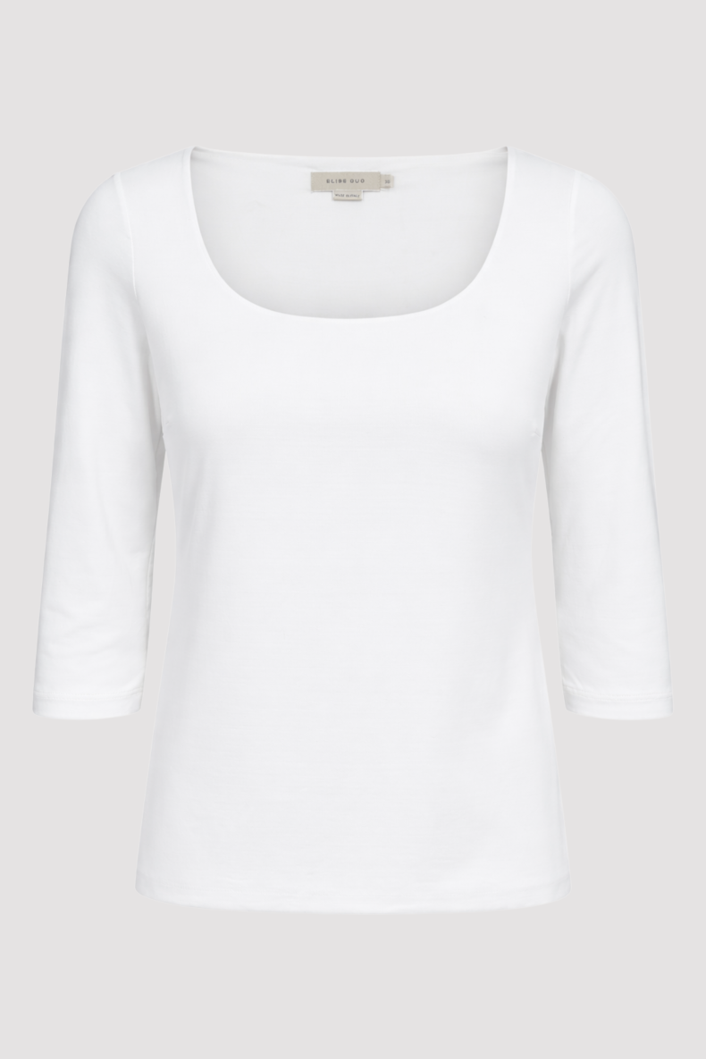 ELISE GUG T-SHIRT 3/4 �RME HVID
