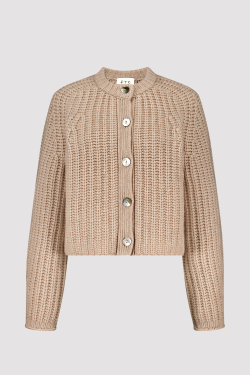 FTC CASHMERE CARDIGAN LYS SAND