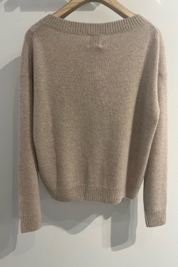 ALLUDE CASHMERE STRIK TAUPE