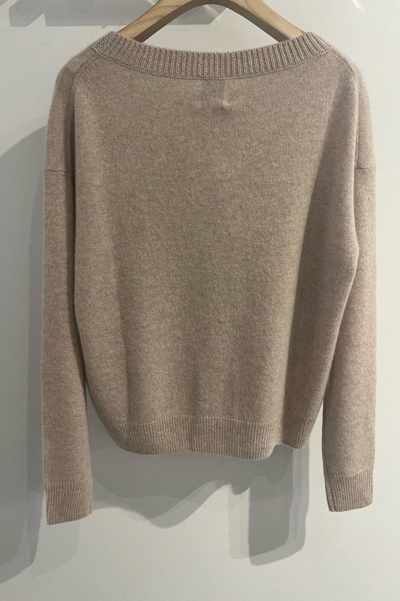 ALLUDE CASHMERE STRIK TAUPE