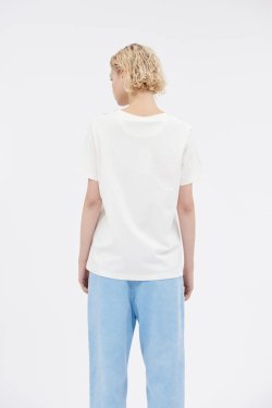 ODEEH T-SHIRT MED PRINT HVID