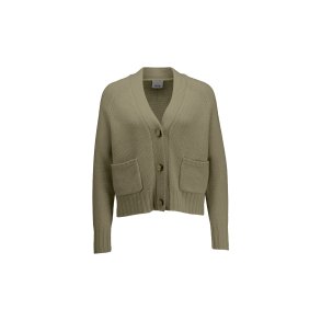 ALLUDE KORT CARDIGAN OLIVEN
