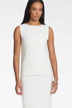 SARAH PACINI STRIK VEST OFF.WHITE