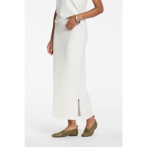 SARAH PACINI LANG STRIK NEDERDEL OFF.WHITE
