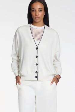 SARAH PACINI CARDIGAN OFF.WHITE