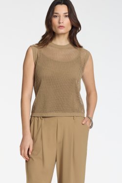 SARAH PACINI STRIK VEST TOBAK