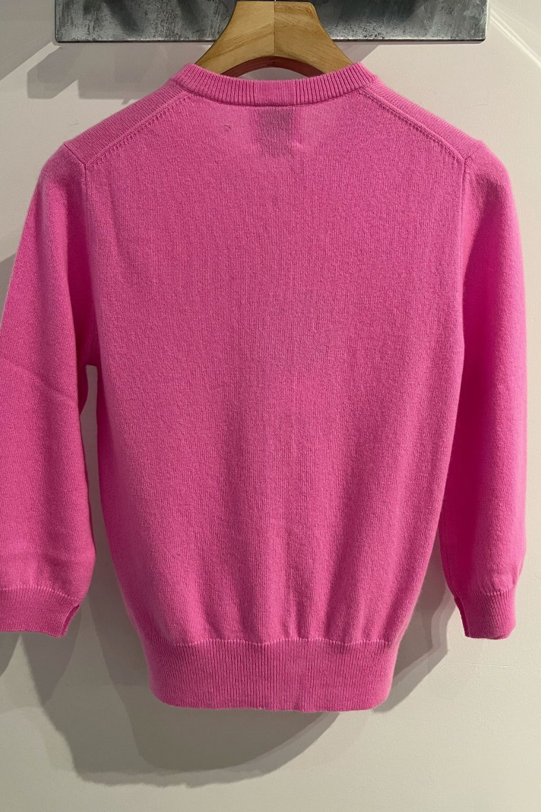 ALLUDE CASHMERE CARDIGAN PINK