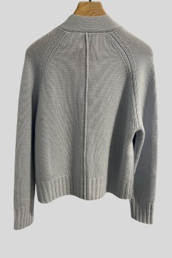 ALLUDE STRIK CARDIGAN LYSEBL�