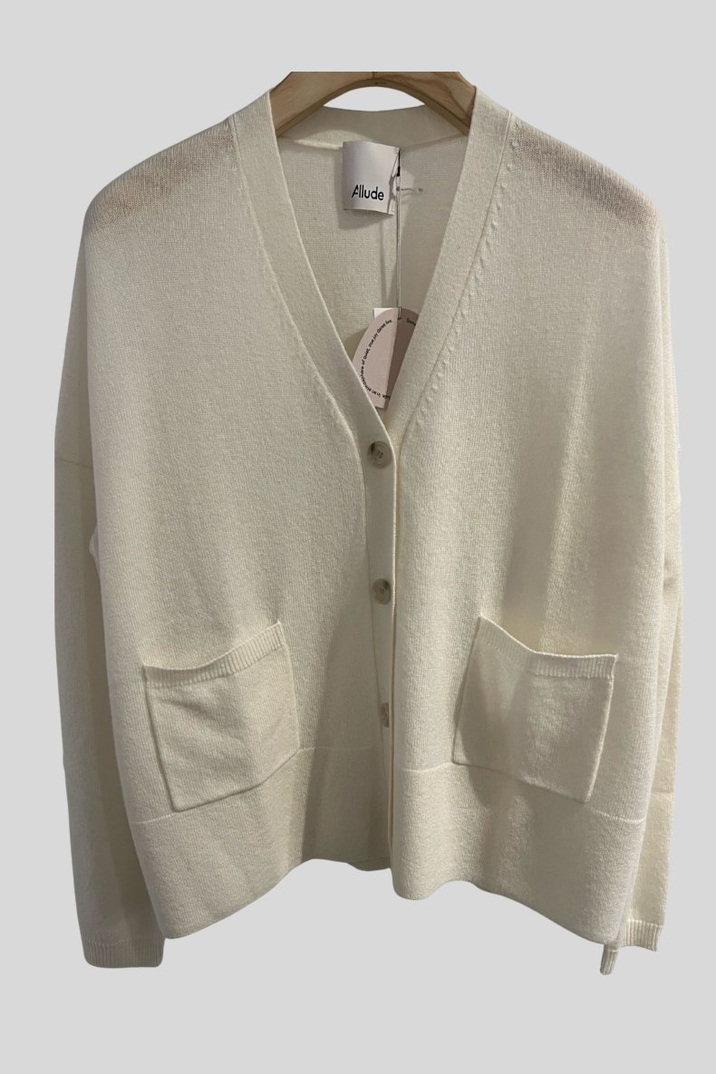 ALLUDE CARDIGAN CREME