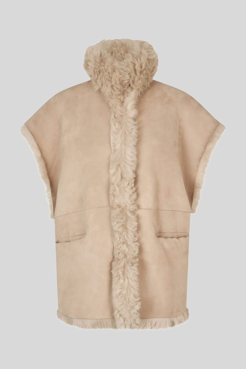 BENEDIKTE UTZON VEST KATE LANGH�RET LYS BEIGE