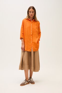 ROSSO STOR SKJORTE H�R ORANGE