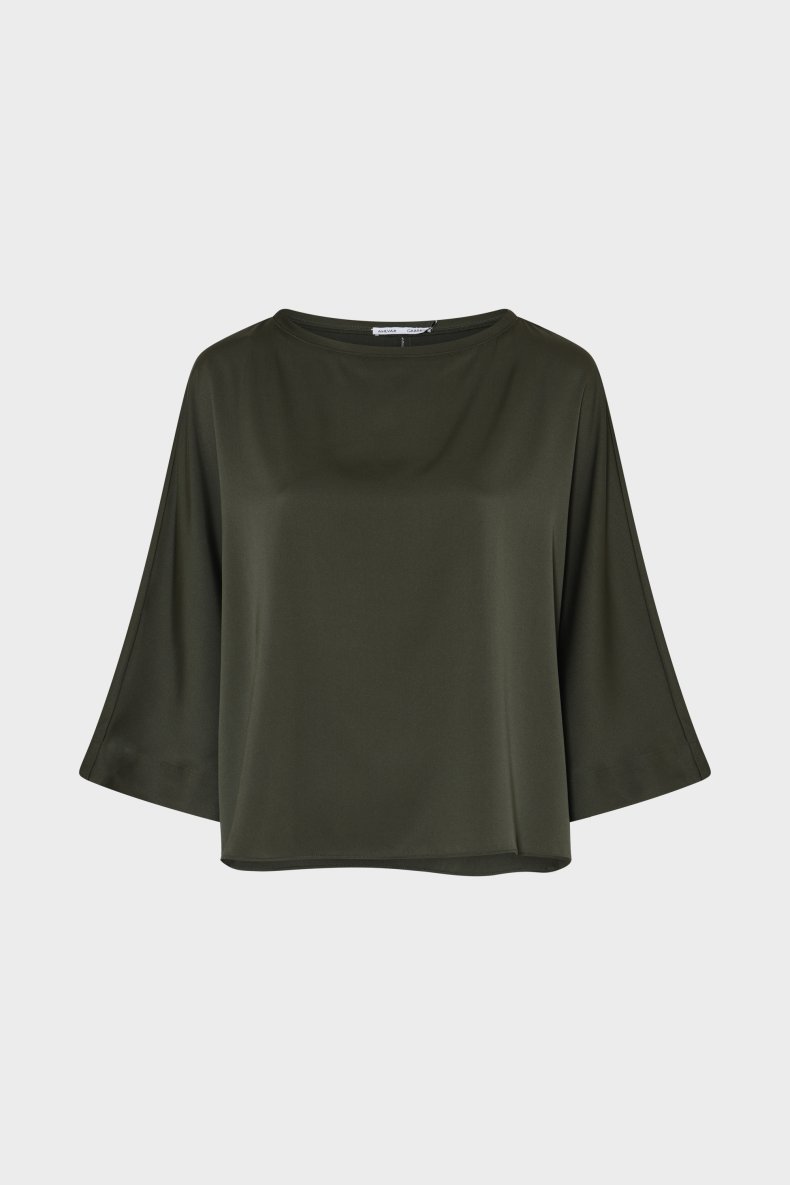 AHLVAR SILKE BLUSE OLIVEN