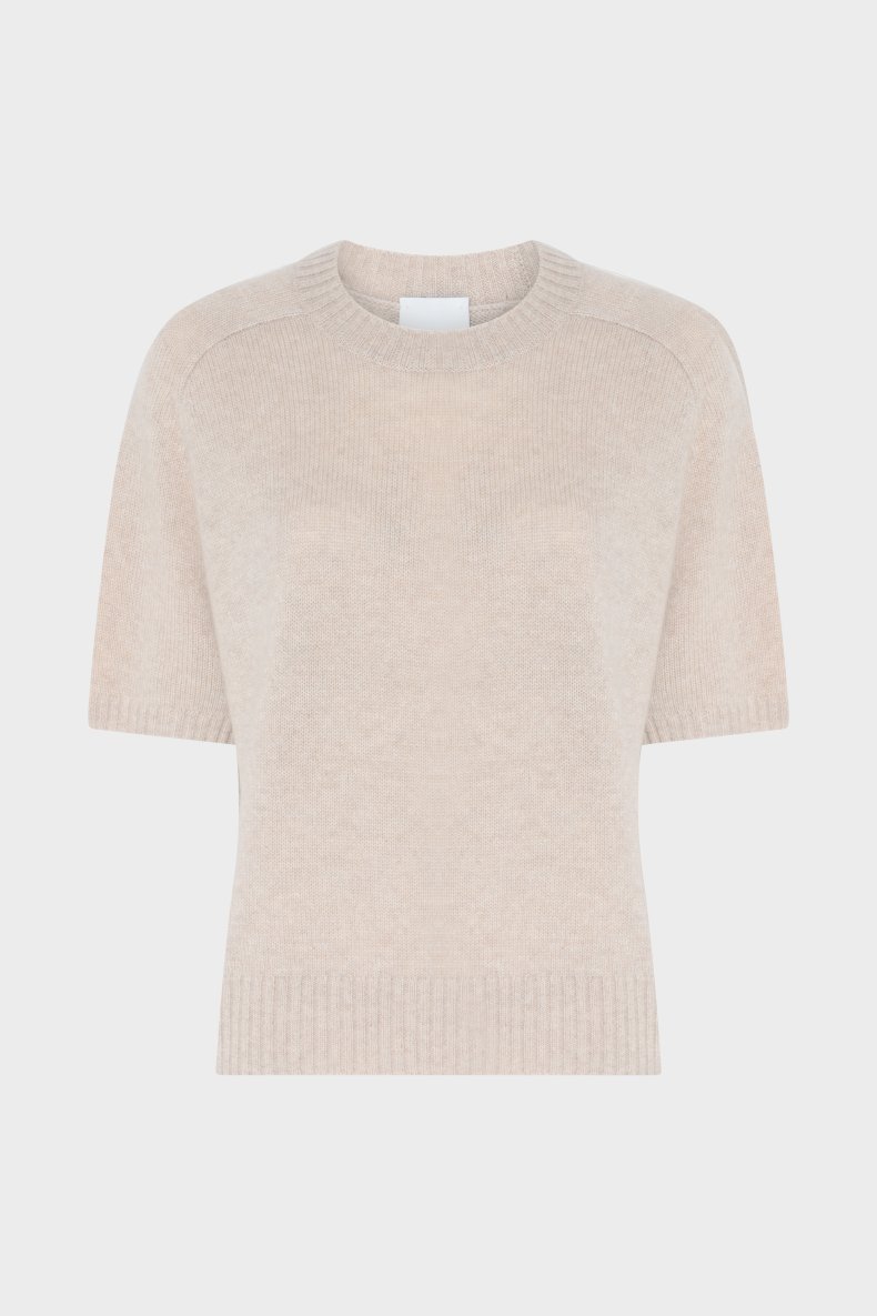 ALLUDE CASHMERE STRIK KORT RME LYS TAUPE