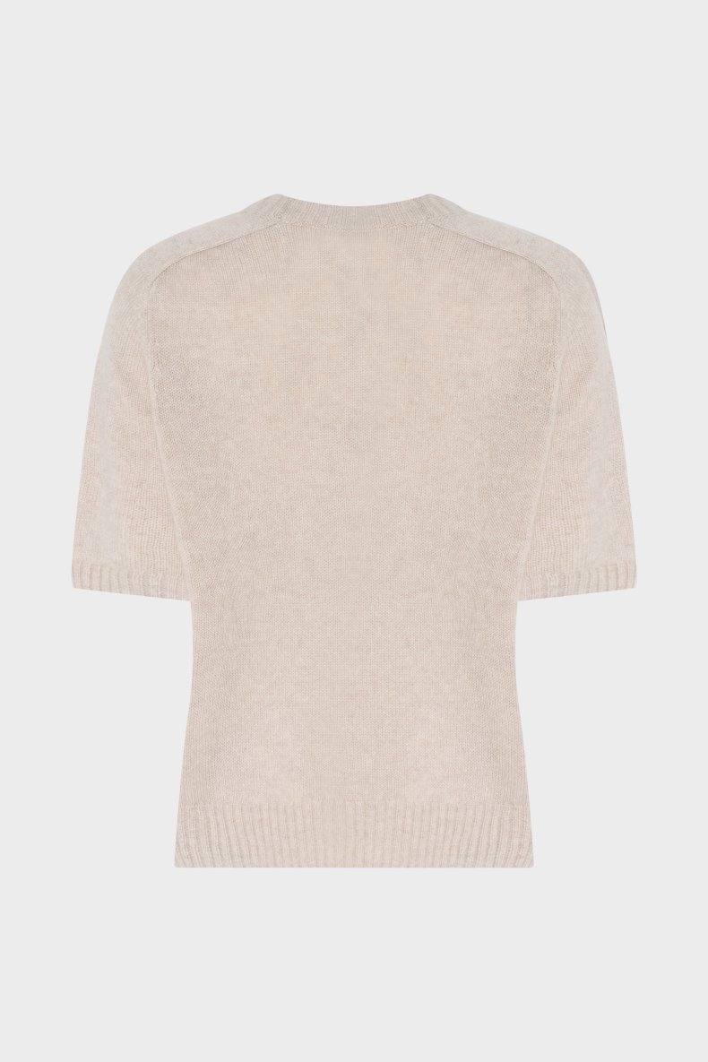 ALLUDE CASHMERE STRIK KORT RME LYS TAUPE