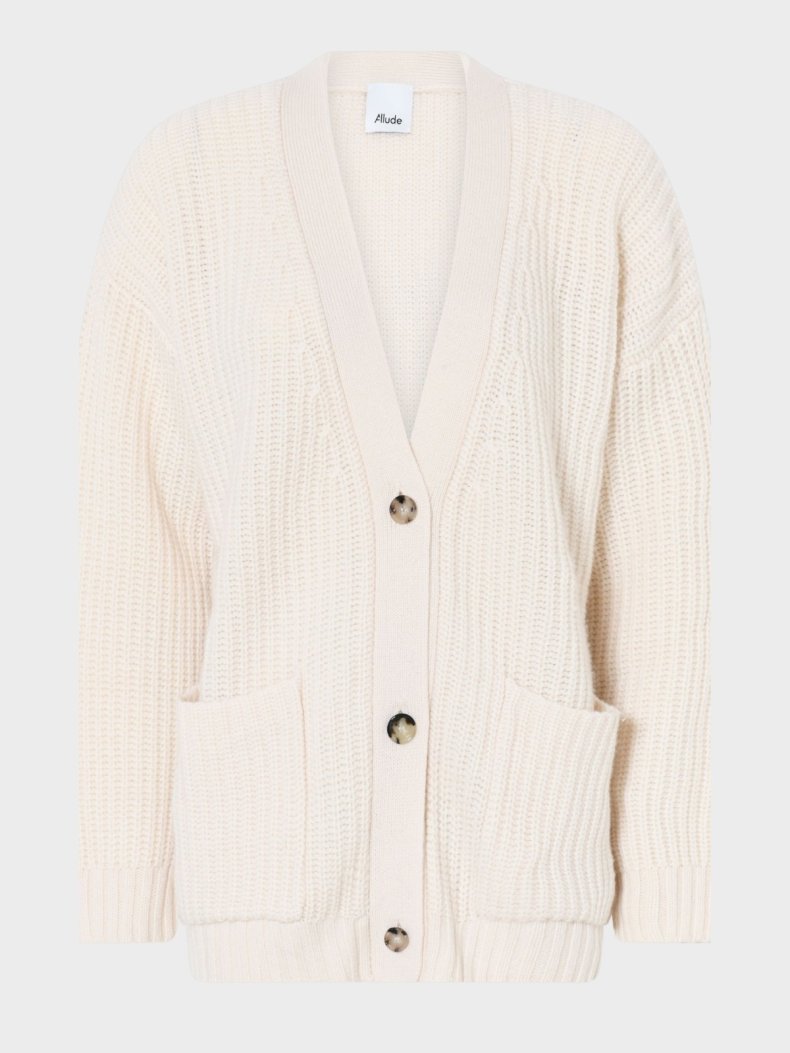 ALLUDE CARDIGAN CREME