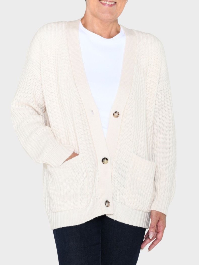 ALLUDE CARDIGAN CREME