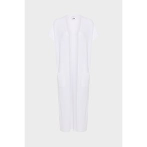 ALLUDE LANG CASHMERE JAKKE U. �RMER CREME