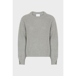 ALLUDE CASHMERE/SILKE STRIK ST�VET GR�N