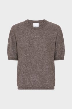 ALLUDE CASHMERE/SILKE STRIK BRUN M. PALIETTER