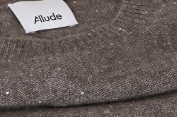 ALLUDE CASHMERE/SILKE STRIK BRUN M. PALIETTER