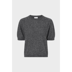 ALLUDE CASHMERE/SILKE STRIK GR� MED PAILLETTER