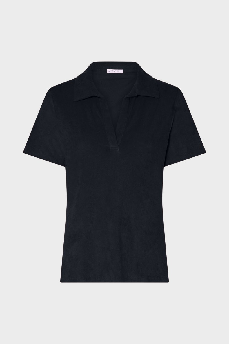 ANONYM FROTTEPOLO T-SHIRT NAVY