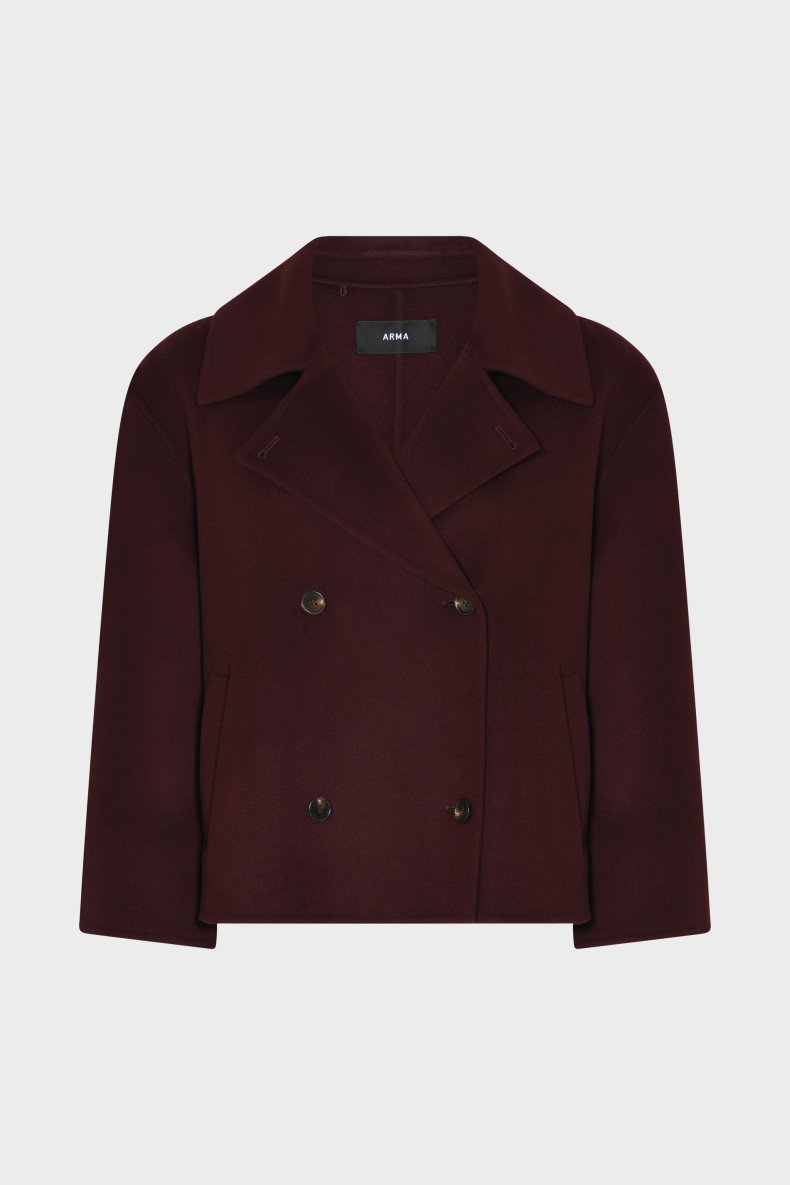 ARMA ULD JAKKE KORT BORDEAUX