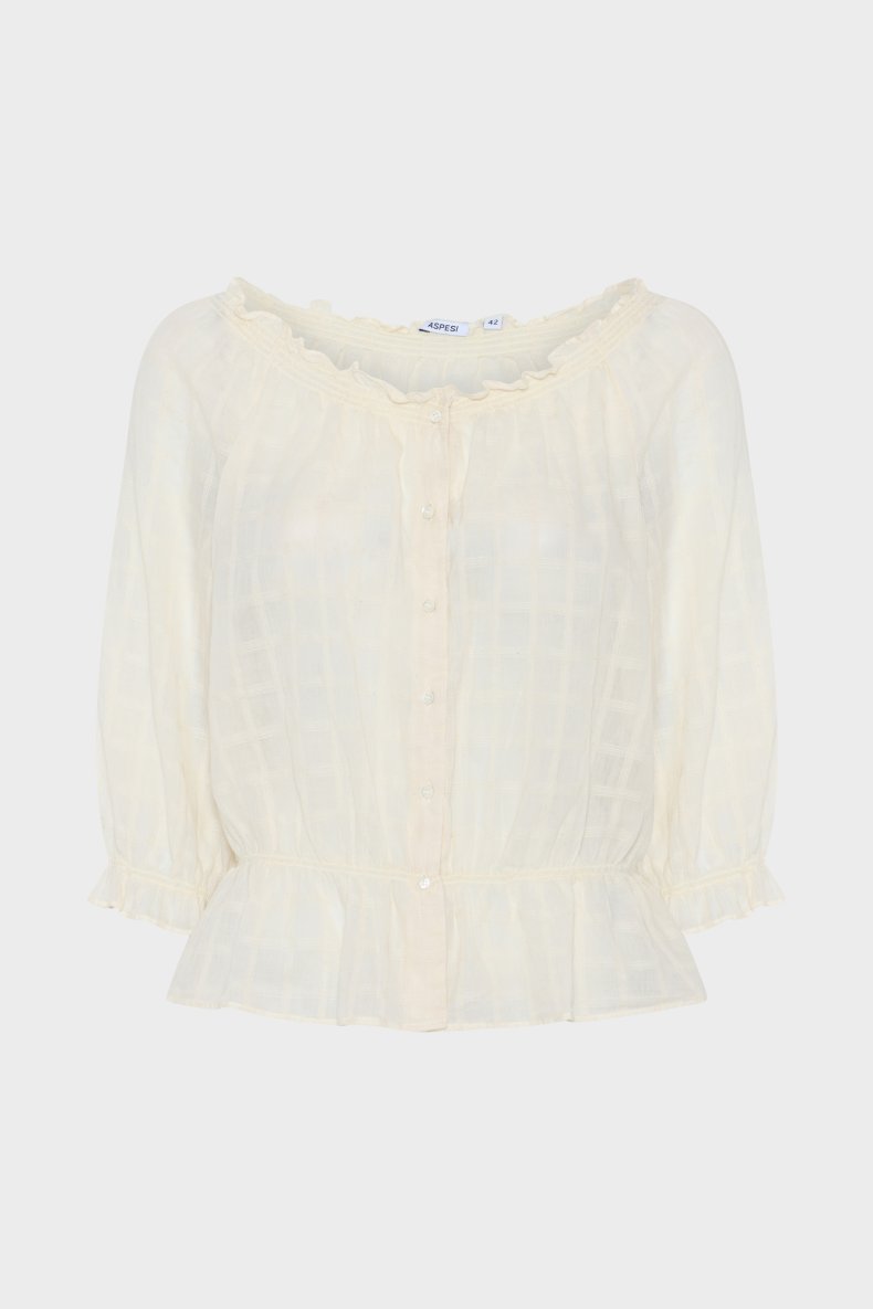 ASPESI SKJORTE KORT �RME CREME