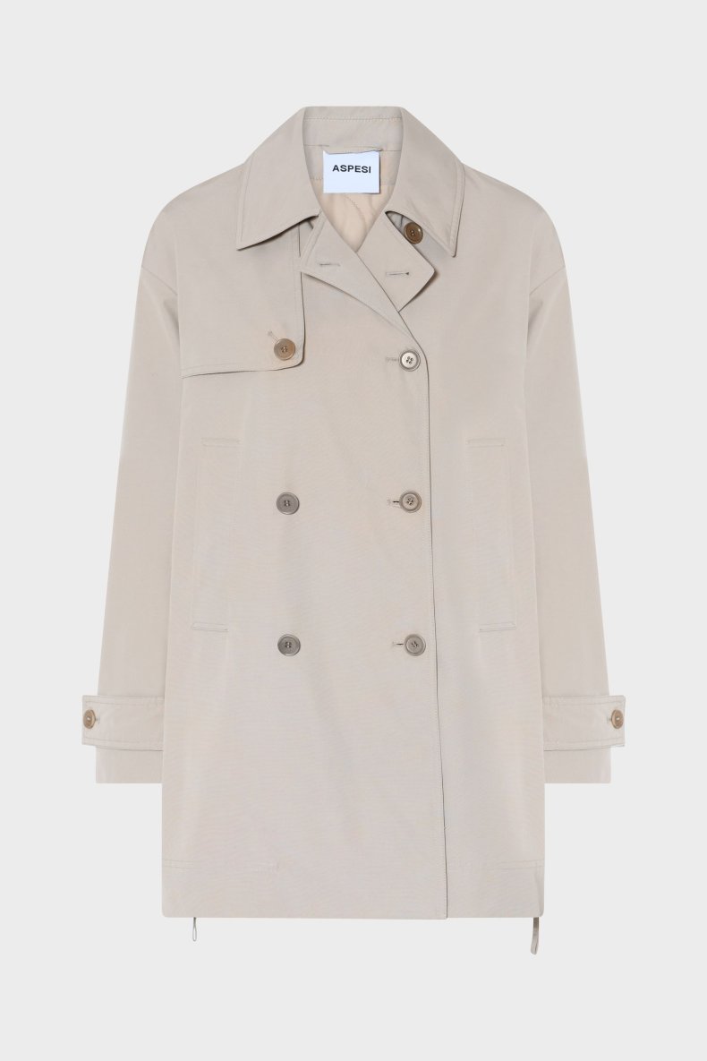 ASPESI COTTON COAT LYS SAND