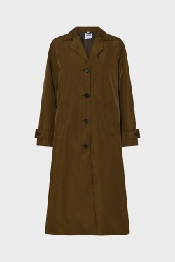 ASPESI COTTON COAT LANG BRONZE