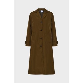 ASPESI COTTON COAT LANG BRONZE