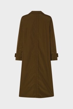 ASPESI COTTON COAT LANG BRONZE