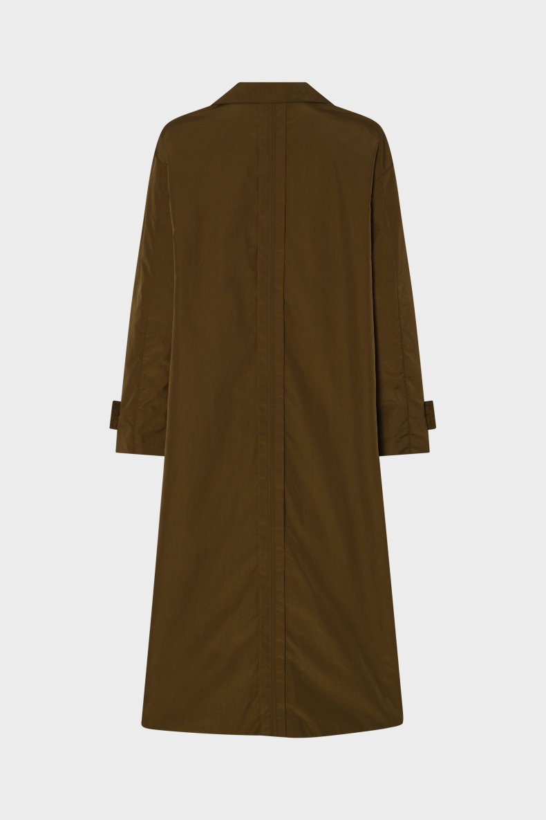 ASPESI COTTON COAT LANG BRONZE