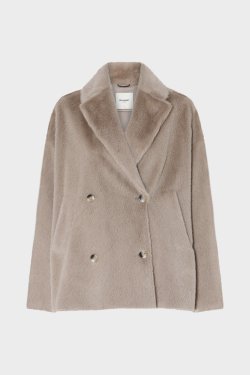 BEAUMONT JAKKE FAKE FUR SAND