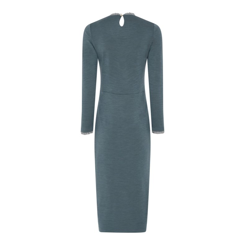 ELISE GUG KJOLE ULD GRN/BL