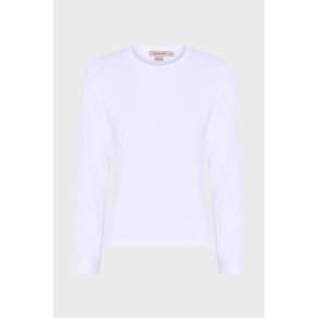 ELISE GUG T-SHIRT LANGT �RME HVID
