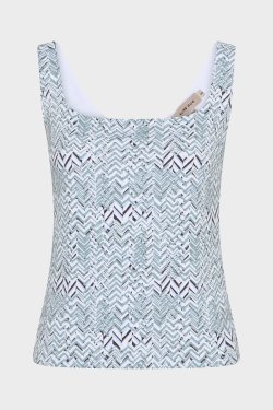 ELISE GUG TOP SMAL STROP PRINT