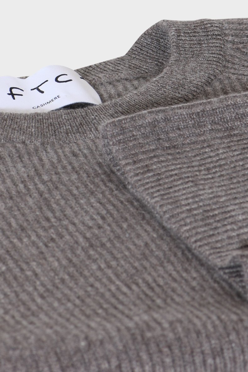 FTC CASHMERE STRIK M�RK TAUPE