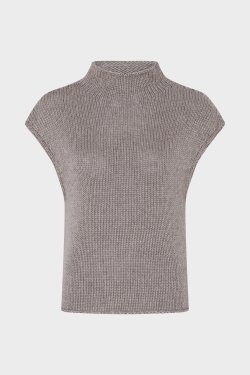 FTC CASHMERE STRIK VEST TAUPE