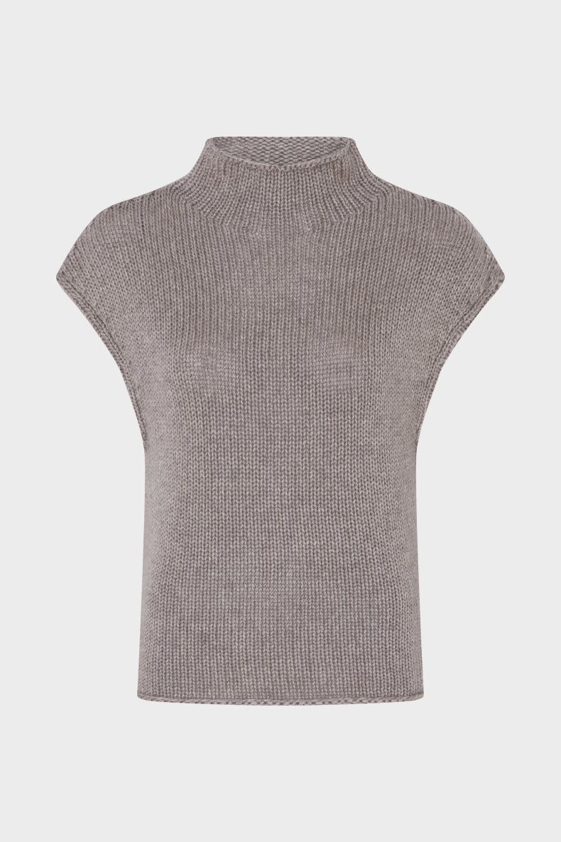 FTC CASHMERE STRIK VEST TAUPE