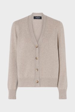 GRAN SASSO CASHMERE CARDIGAN LYS BRUN