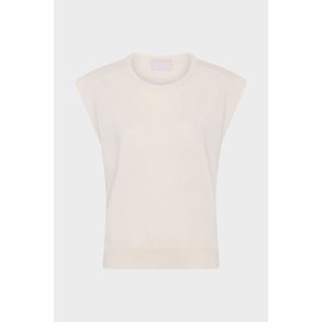 HEMISPHERE CASHMERE STRIK VEST CREME