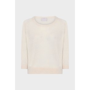 HEMISPHERE CASHMERE STRIK KORT �RME CREME